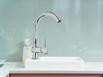 КУХОННЫЙ ФАП ДЛЯ МОЙКИ ОДНОРУЧЕЧНЫЙ, ПОВОРОТНЫЙ, ХРОМ