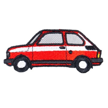 Naszywka naprasowanka podróżnicza fiat 126p maluch
