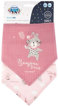 CANPOL PIERWSZY ŚLINIAK MUŚLINOWY BONJOUR 2szt