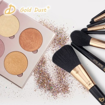 НАБОР ПРОФЕССИОНАЛЬНЫХ КИСТЕЙ ДЛЯ МАКИЯЖА, ЧЕРНЫХ В ТЮБИКЕ КИСТИ 9 В 1