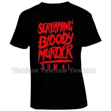 Sum 41 Screaming Bloody Murder Unisex cotton T-Shirt Koszulka