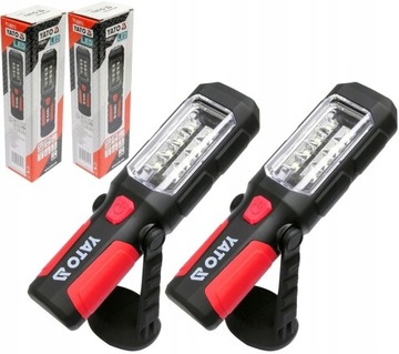 YATO LAMPA LATARKA WARSZTATOWA 2w1 LED MAGNES HACZYK 2 SZTUKI YT-08513