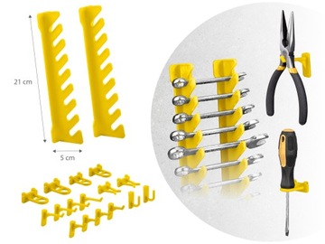 TABLICA NARZĘDZIOWA WARSZTATOWA 128x76cm HUMBERG 54 elementy FULL zestaw