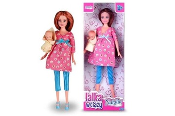 КУКЛА БЕРЕМЕННАЯ НАТАЛЬЯ, МАМА И РЕБЕНОК, 29 СМ