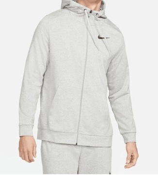 Bluza Sportowa Męska Szara Z Kapturem Nike DRI-FIT CZ6376-063 r. XL