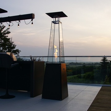 Зонтичный стальной газовый обогреватель 12 кВт Комплект