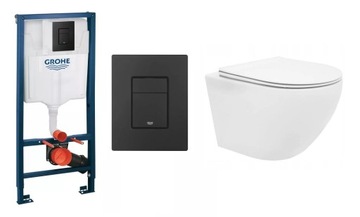 ZESTAW PODTYNKOWY GROHE + miska, czarny mat
