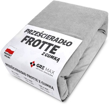 Prześcieradło FROTTE z gumką 120x200 POLSKIE GRUBE