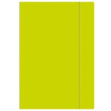 TECZKA Z GUMKĄ A4 FLUO INTERDRUK LIMONKOWA 5902277