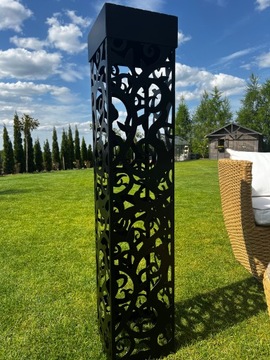 Lampa ze stali do ogrodu świetlana z Neonem LED 230V