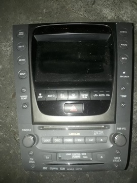 Lexus GS III radio cd ekran panel sterowania 86111-30570