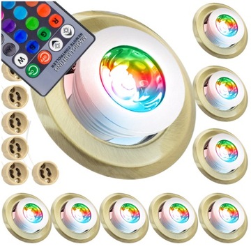 8x OŚWIETLENIE LED RGB DO POKOJU NASTOLATKA