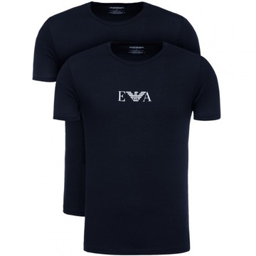 Emporio Armani t-shirt koszulka męska granatowa komplet 2-pack L