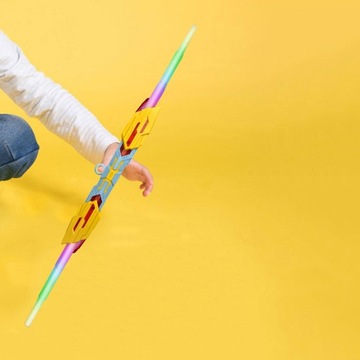 Светодиодный световой меч, детали костюма, вращение на 360 градусов, светящийся желтый цвет