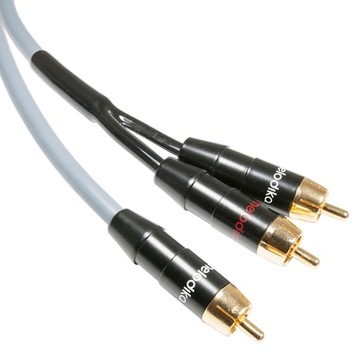 Melodika MDSWY90G Kabel do subwoofera typu Y (RCA-2xRCA) Gunmetal - 9m