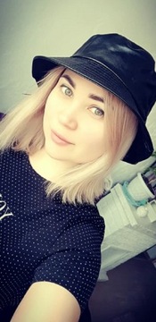 KAPELUSZ CZARNY DAMSKI RYBACKI EKO SKÓRA