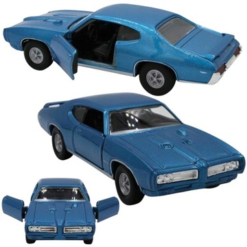 RESORAK AUTO MODEL METALOWY WELLY 1969 Pontiac GTO 1:34 DLA CHŁOPCÓW