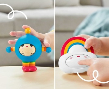 FISHER HAPPY WORLD ZESTAW 4 PRZYJACIÓŁ robaczków