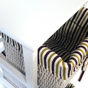 ШКАФ, КОМОД, 3 КОРЗИНЫ, ВАННАЯ КОМНАТА, ЗАЛ, БЕЛЫЙ