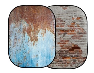 Tło Manfrotto 1,5x2,1m Rusty Metal/Plaster Wall