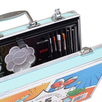 БОЛЬШОЙ НАБОР ХУДОЖЕСТВЕННЫХ РАСКРАСОК ДЛЯ ДЕТСКОГО ЧЕМОДАНА