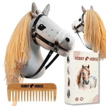 Hobby Horse Kůň Na Tyči A3 Koník S Hřívou Hlava Koně Hřeben Krabička