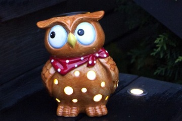 Шведское украшение Owl LED SOLAR IP44