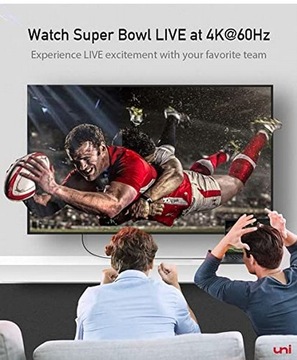 kabel USB C do HDMI (4K/60 Hz) uni 6ft 1.8 m