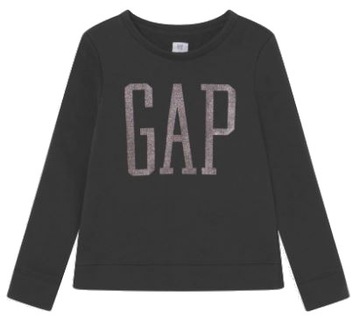 GAP KIDS LOGO CREW GIRLS BLUZA BAWEŁNA