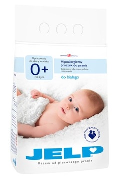 Jelp 0+ Hipoalergiczny proszek do białego, 4kg