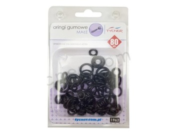 Mix oringów małych oringi gumowe 80 elementów