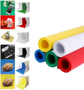 MOZOS NB20 Бестеневая фотопалатка с лампой 20 см, 6 цветов фона