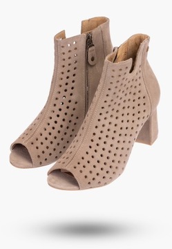 MACIEJKA Женские сапоги Ботинки из перфорированной кожи на пружинном блоке 40