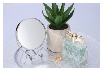 Lusterko do makijażu kosmetyczne stojące obrotowe