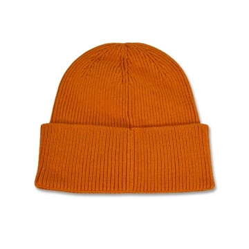 Czapka zimowa beanie Hugo Boss pomarańczowa logo