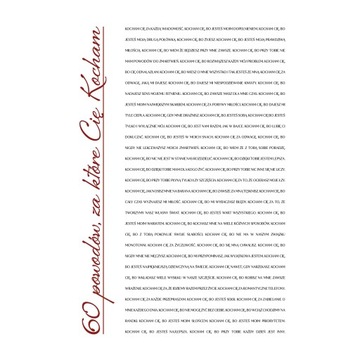 Plakat personalizowany Dlaczego Cię Kocham 50x40cm