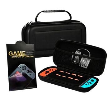 WZMOCNIONE ETUI DO NINTENDO SWITCH OLED V1 V2 + SZKŁO OCHRONNE HARTOWANE 9H