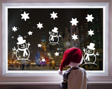 Новогодние украшения на окна, Рождественский подарок, 60 см.