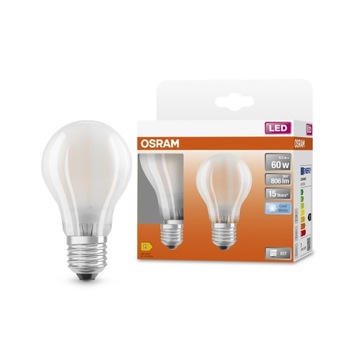 Żarówka LED E27 6,5W= 60W 806lm 4000k Osram