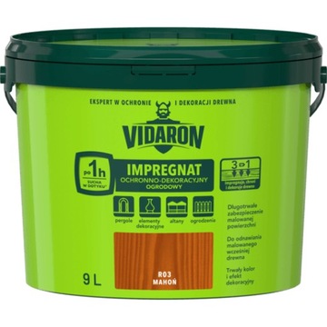 VIDARON Impregnat ogrodowy mahoń R03 9L
