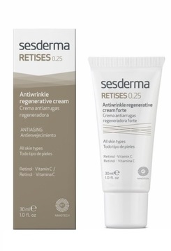 SESDERMA RETISES 0,25% krem regenerujący przeciwzmarszczkowy na noc 30ml