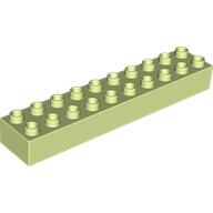 LEGO Duplo Klocek 2x10 Jasnozielony
