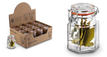12x 100 ml Mały słoik kuchenny na przyprawy klips