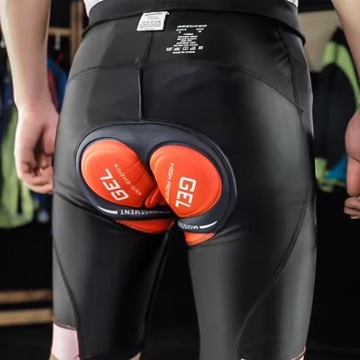 SPODENKI ROWEROWE Z WKŁADKĄ ŻELOWĄ 5D NA ROWER KOLARSKIE D5 ARSUXEO XL