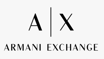 ARMANI EXCHANGE - T-shirt z haftowanym logo granatowy XL