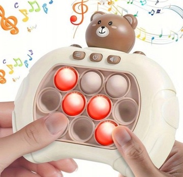 ELEKTRONICZNA GRA ZRĘCZNOŚCIOWA BUBBLE POP IT PUSH REFLEKS ANTYSTRESOWA 3
