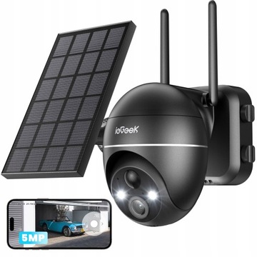 Kamera Solarna Zewnętrzna Obrotowa IP HD WiFi 5MPx