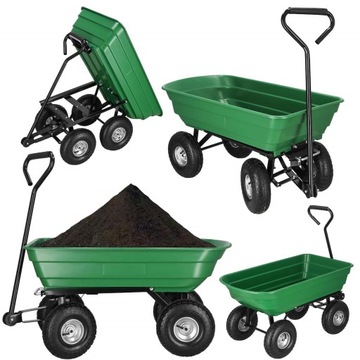 САДОВЫЙ ТРАНСПОРТНЫЙ ГРУЗОВИК САДОВЫЙ БАЛЬНЫЙ ЗАЛ ПРИЦЕП 250 кг САМОСВАЛ 75 Л