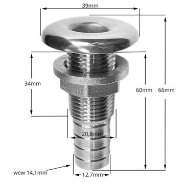 ДОРОЖНЫЙ ПРОХОД НА ЯХТЕ ВЫХОД 1/2' - 05772