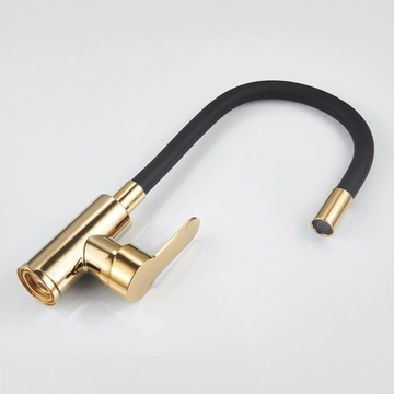 BATERIA KUCHENNA NABLATOWA DAX GIĘTKA CZARNA WYLEWKA PODSTAWA ZŁOTA